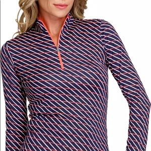 NWT TAIL LONG SLEEVE MOCK NECK ZIP UP